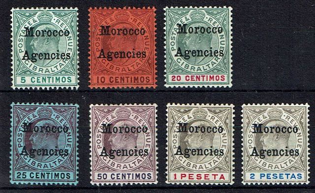 Image of Morocco Agencies SG 24/30 MM British Commonwealth Stamp